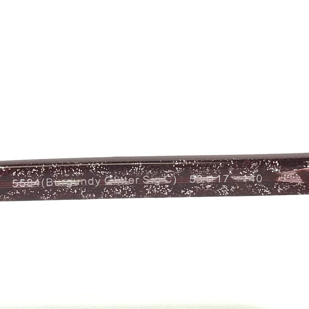 Coach Eyeglasses Frames HC6150 5584 Burgundy Glitter Sig C Red Square 53-17-140